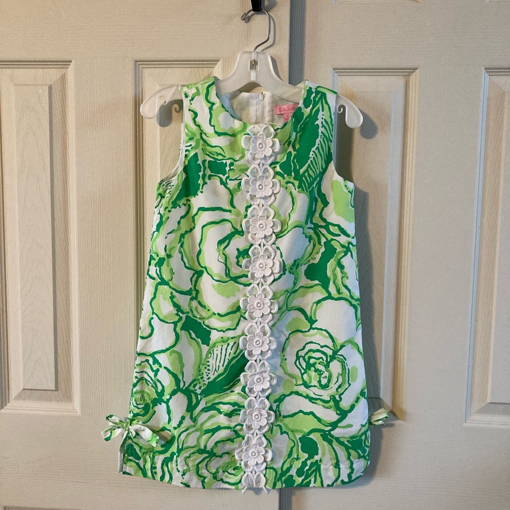 Lilly Pulitzer Girls Abstract Floral Print Dress